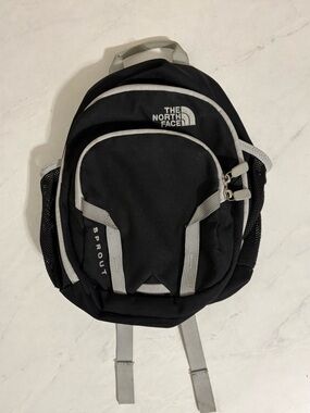The North Face Black Sprout Mini Backpack Kids Youth Travel Lightweight